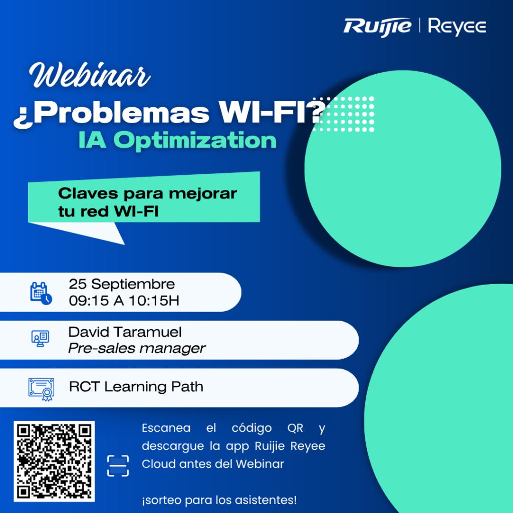 Webinar Reyee sobre resolución de problemas Wi‑Fi, 25 de septiembre