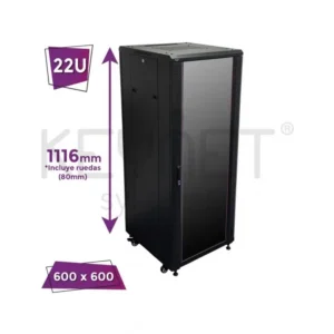 Armario rack Keynet de 19 pulgadas para redes y telecomunicaciones